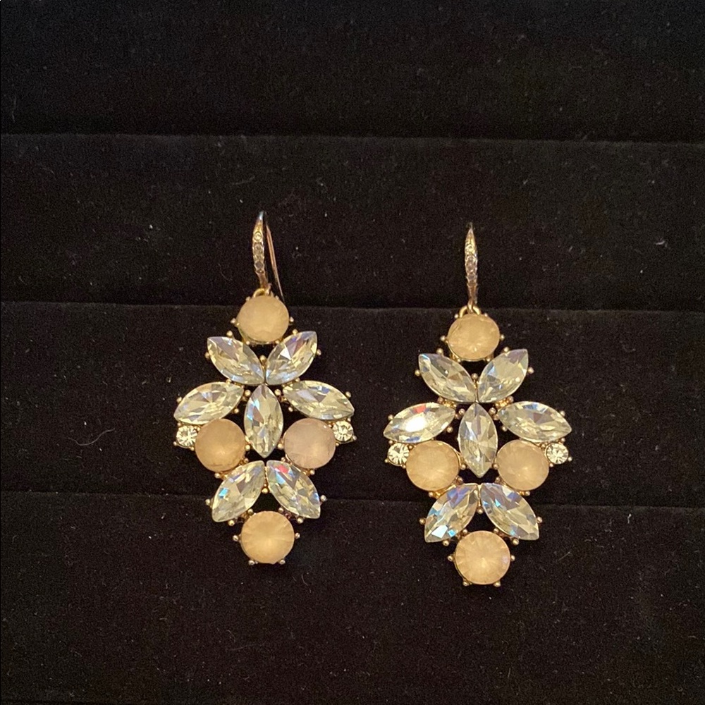 Elegant Gold and Crystal Earrings